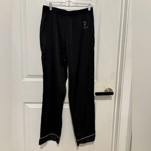 Juicy Couture | Black Track pants with White Trim | Size Medium